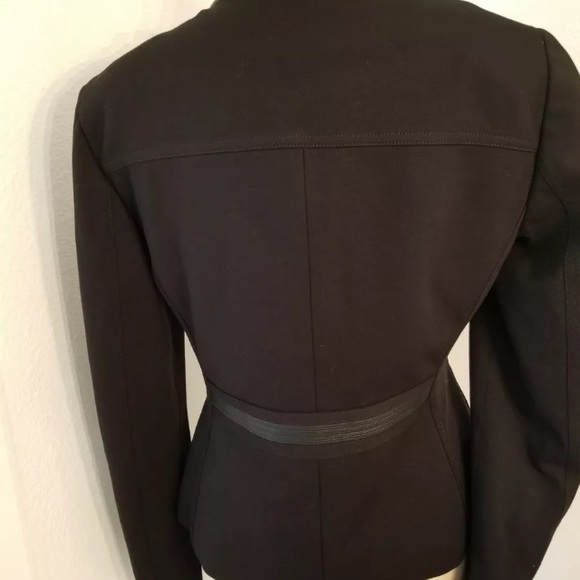 Elie Tahari Black Stitch Design Blazer- 2 - Picture 2 of 10
